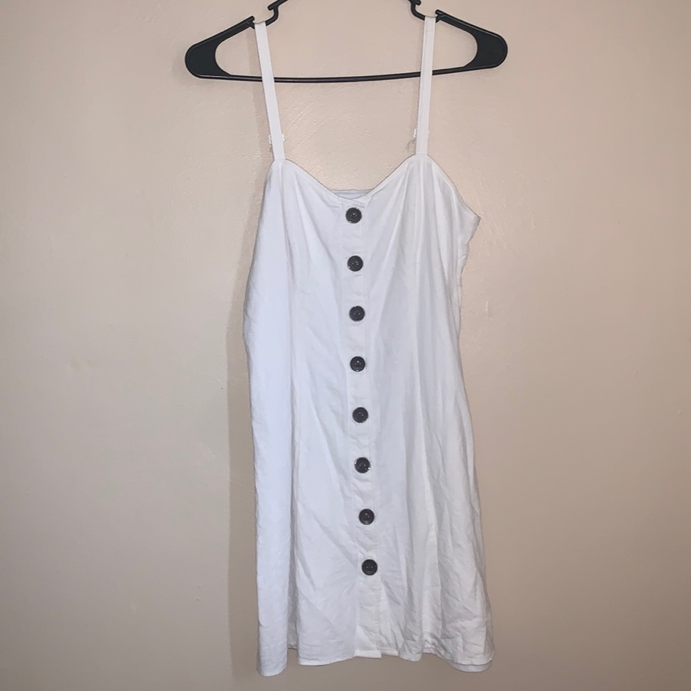 White button down dress express